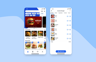 Exploration Burger Order branding graphic design ui