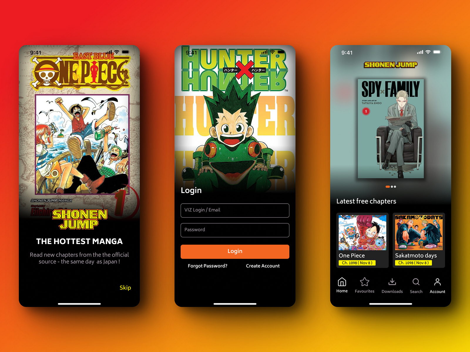 Shonen Jump Manga Reading app (redesign) by Dishant Verma on Dribbble