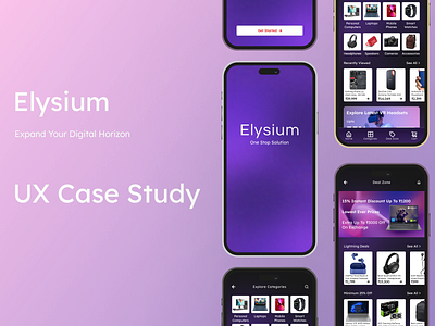 UX case study: Elysium mobile app app design case study figma mobile app product design ui uiux user experience user interface ux ux design