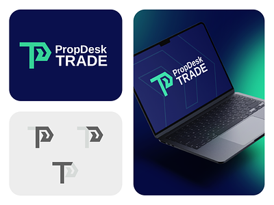 PDT blockchain brand branding crypto design elegant graphic design illustration letter logo logotype mark minimalism minimalistic modern monogram sign trade trading