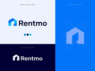 Modern Home R logo app logo branding coloring logo design graphic design home app home app logo home logo home logo design illustration logo minimal modern home logo modern logo modern r logo r logo rentmo logo ui ux vector