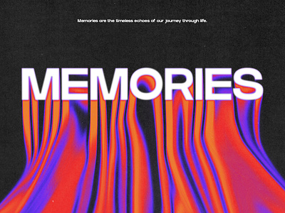 MEMORIES blue bold design designbysamuel font freelance gradient graphic design idea impact inspiration inspired makesomething memories paper post red socialmedia texture wow