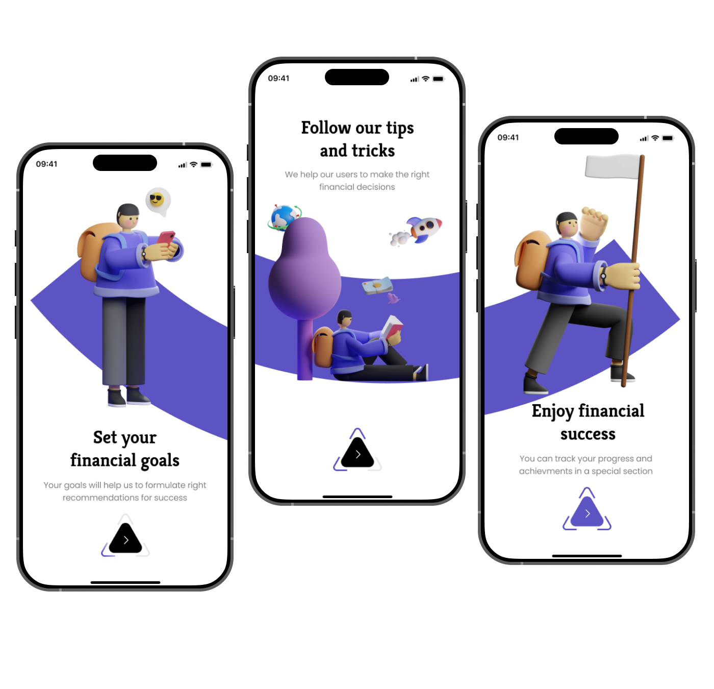 Onboarding for finance App animation app design fig illustration logo ui ux vector