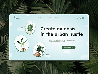 Concept for a plant store🪴 concept design figma plant ui ux uxui uxuidesign web webdesign