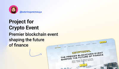 Crypto Event. Landing page app blockchains branding crypto design event figma illustration landing landingpage logo ui uiux uiux design ux