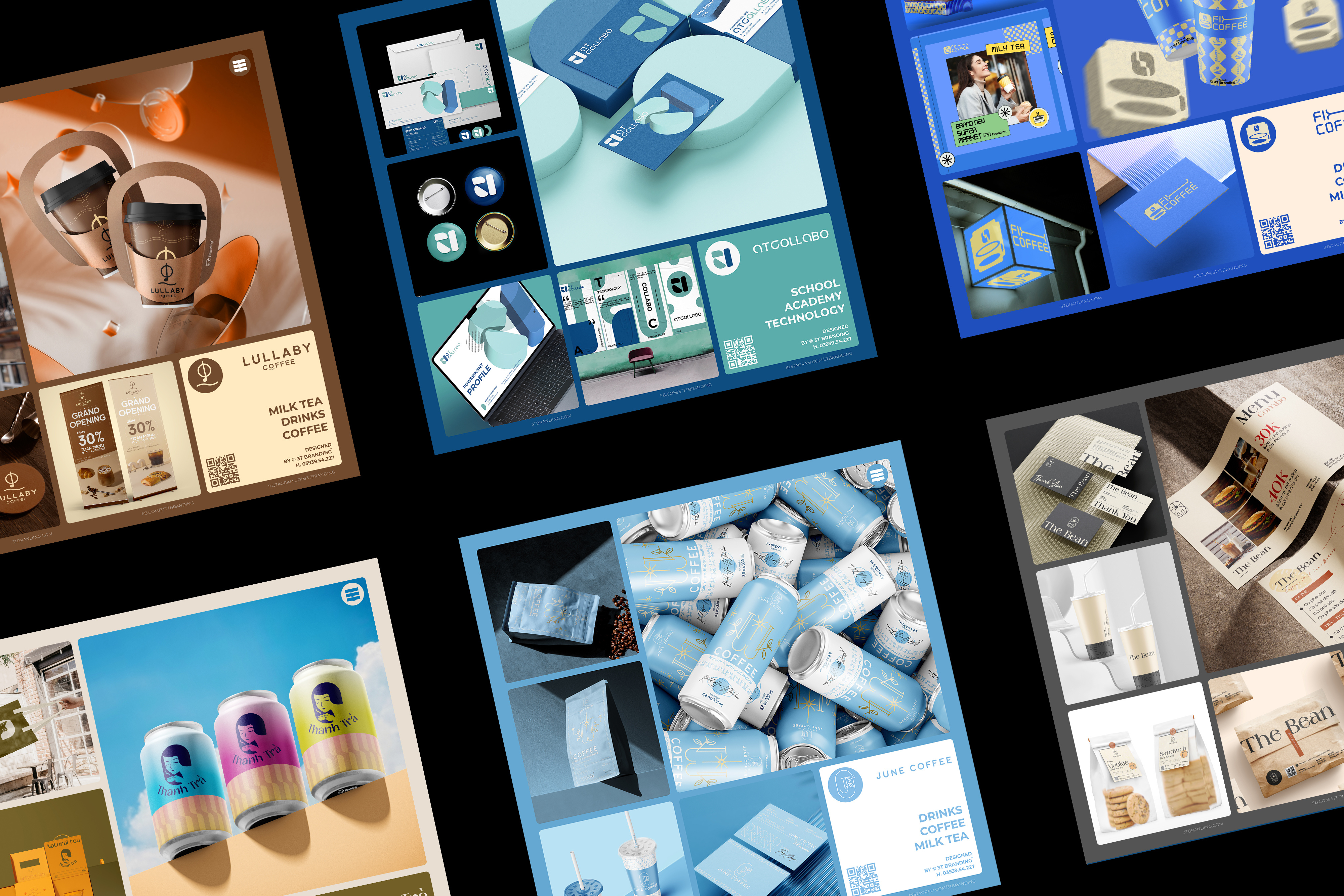 SYNTHESIS OF PROJECTS IMPLEMENTED IN 2023 3t 3t brand 3t branding 3t decademy 3t studio branding bộ nhận diện coffee logo design graphic graphic design logo logo design logo viet nam truong thanh thang vector