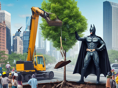 Tree Relocation Advertisement illustration treeremoval