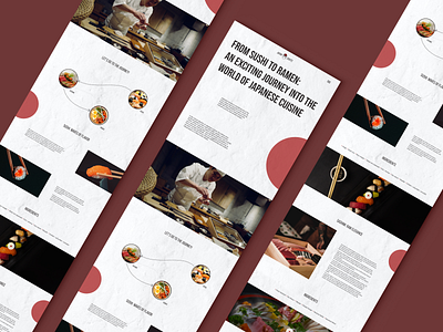 Longread about Japanese food🍜 concept design figma food longread ui ux uxui uxuidesign