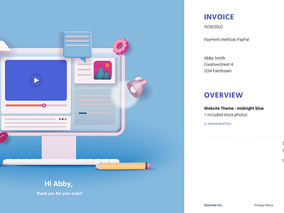 #DailyUI nr. 46 - invoice dailyui design graphic design screen design ui web design webdesign