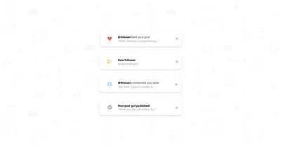 #DailyUI nr. 49 - notifications dailyui design graphic design screen design ui web design webdesign