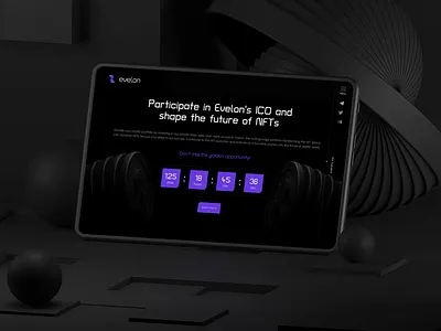 Evelon — UI Design for dNFT Platform 3d 3d elements 3d icons blockchain blockchain design dnft dnft platform dynamic nft nft nft marketplace nft platform token ui ui design