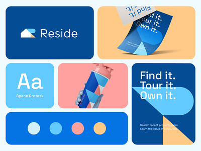 Reside Branding Sprint abstract ai app branding corporate finance fintech home house icon letter logo minimal property r real estate saas technology vibrant web
