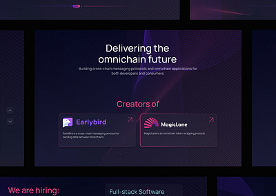 Orb Labs branding gradient landing moire stack ui ux vector web3 webdesign website