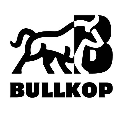 Logo design for Bullkop company branding graphic design illustration logo visualidentity