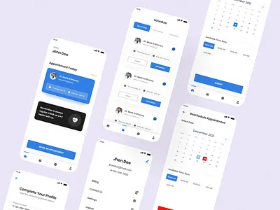 Doctors Appointment App android app appointment app design doctors app ios app mobile app mobile app design ui ui ux design ux