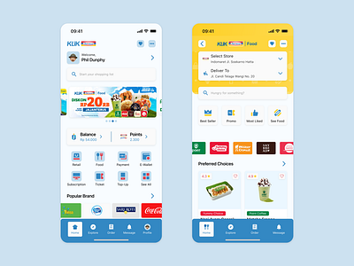 Klik Indomaret Homepage Redesign figma food home homepage indomaret klik indomaret mobile project redesign ui uiux uiux design ux study case