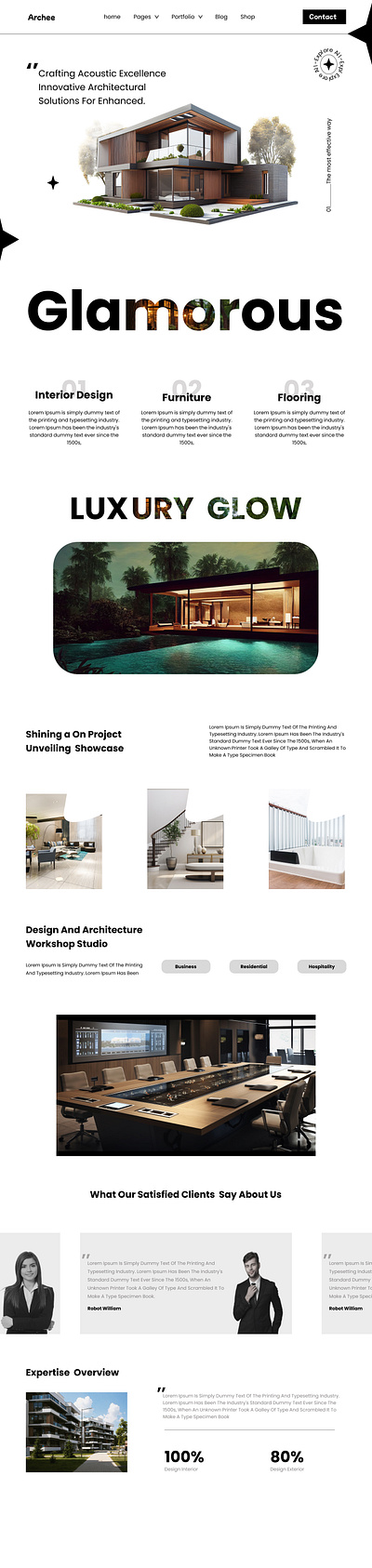 Luxury Real-estate Website Design animation graphic design logo ui