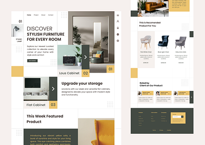 Furniture - Landing page app dashboard design graphic design landing page ui ux