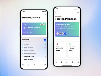 Dashboard inspiration designed with Tasksy UI kit android app dashboard example inspiration ios mobile app design productivity project management saas startup task template todo trend ui ui design ui kit user interface ux