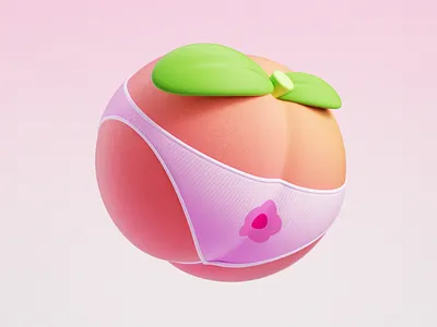 Peach Butt 3d c4d