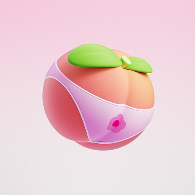 Peach Butt 3d c4d