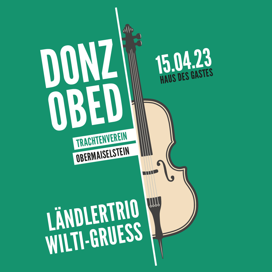 Poster for a traditional bavarian folk music event bass bavaria contrabass costume dance double bass event folkmusic germany graphic design instrument lederhosen music poster promotion schuhplattler tracht traditional upright bass vector