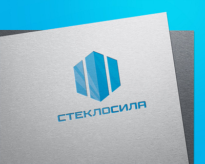 Стеклосила branding design flat logo minimal vector