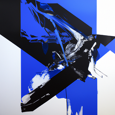 Post Blue abstract artwork grunge