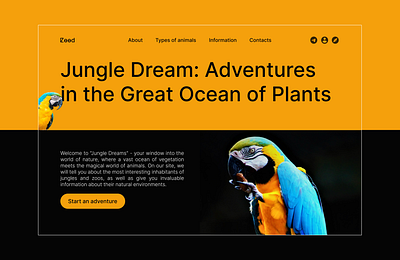 Website for a reserve, zoo branding design figma graphic design photoshop site ui web design zoo