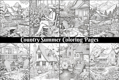 Country Summer Coloring Pages