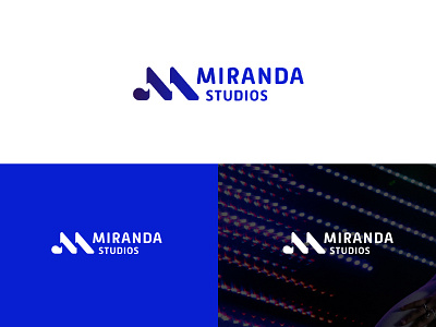 Miranda Logo treatment branding logo music studio