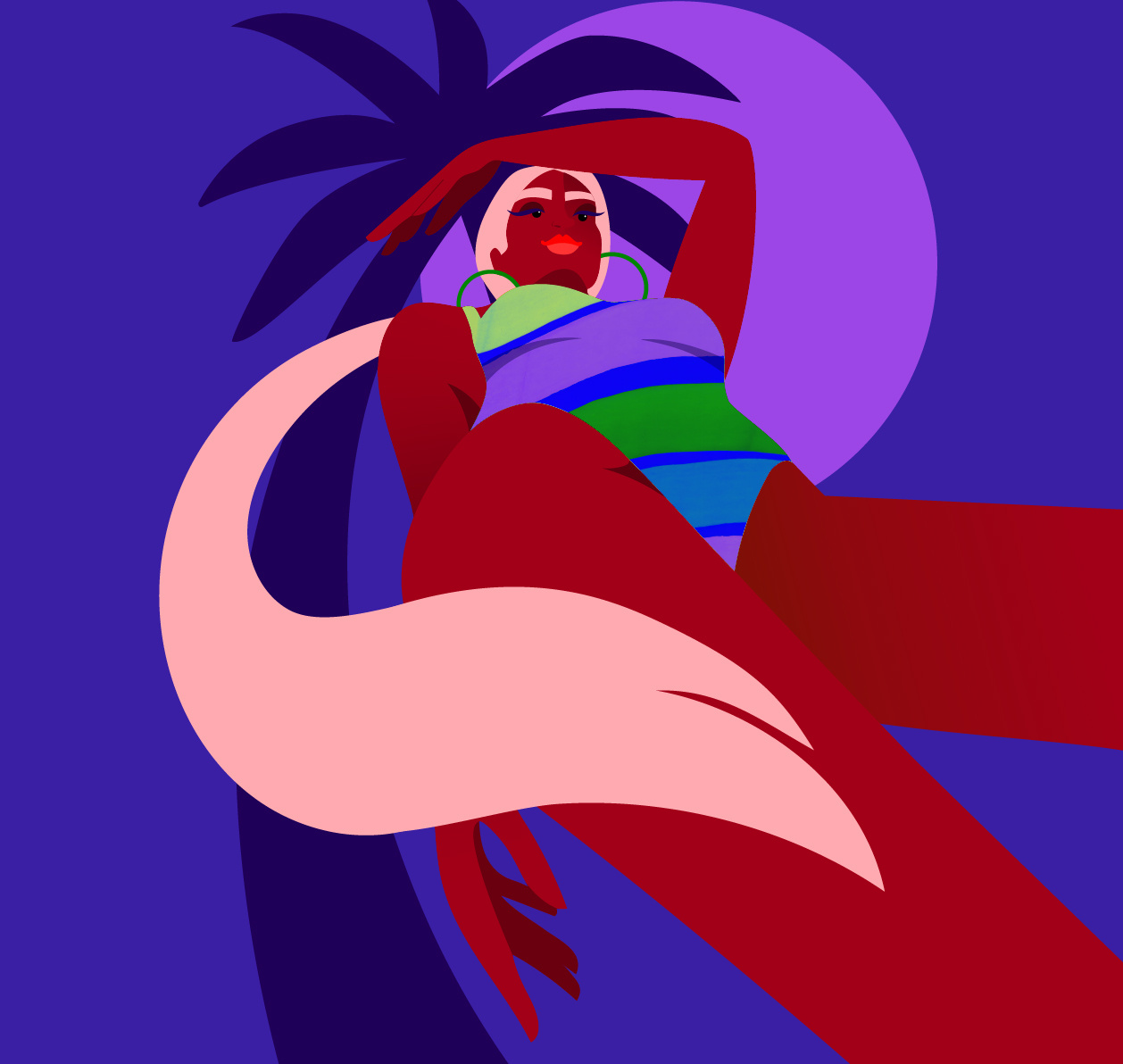 Beach time 2d beach branding campaign design digital drawing digital illustration editorial illustration fashion illustration flat illustration freelance illustrator graphic design illustration illustrator palmtree summer swim wear vector vector illustration
