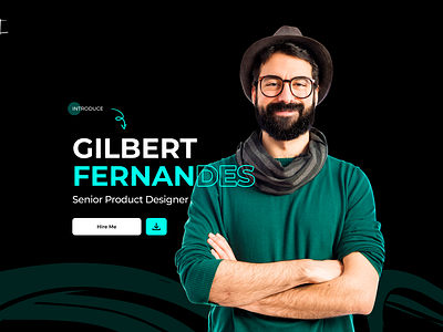 Gilbert Portfolio Website 3d app branding design graphic design illustration logo motion graphics typography ui ux vector