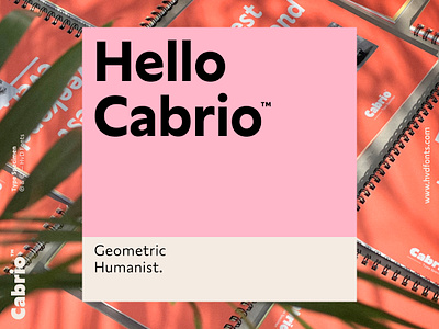 Cabrio — Type Family design font fonts hvd sans sanserif typedesign typeface typography
