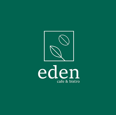 Eden green logo bistro cafe designer eden grafik logo piestany