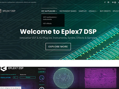 Eplex7 DSP webdesign design graficky dizajner grafik piestany slovakia slovensko web webdesign