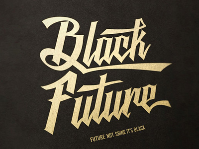 Black Future Typeface art black calligraphy dark display fashion bold graffiti grumpy opentype opentype alternates script sharp street