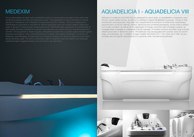 Medexim, medical bathtub cataloque + product photography aqua bathtub cataloque design designer graficky dizajner grafik medexim piestany product photography slovakia slovensko