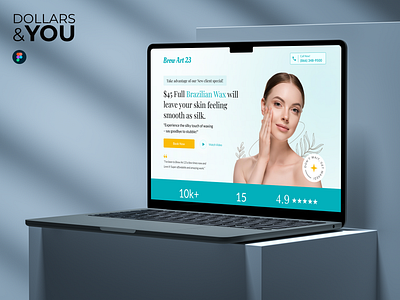 CRO Landing Page Design For Skin Care - Figma aesthetic design beauty salon branding conversion optimization figma graphic design landing page landing page design leads sales funnel sales page skincare ui website design