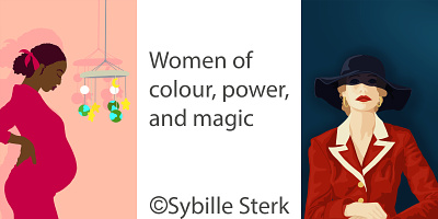 Women book cover design graphic design illustration magic power women women of colour