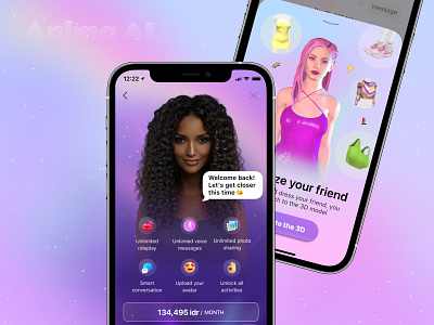 Anima AI - Paywalls Design 💫 ai app ai app design ai chat bot ai chat bot design app design bulletin bulletin design character app design mobile design paywalls paywalls design ui design ux design
