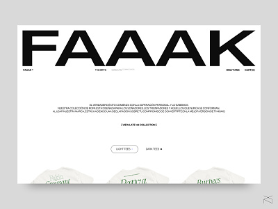 FAAAK® - Self-development as a religion (Light) ecommerce fashion ui web