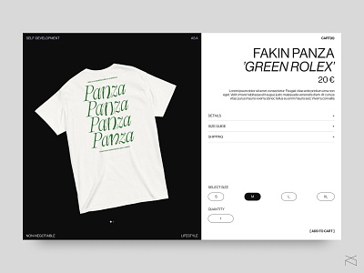 FAAAK® - Single Product Page ecommerce fashion ui web