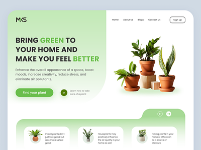 Plant Purchasing Website 3d amazing ui animation branding graphic design landing page motion graphics nursery online plant purchase plant purchasing website ui ui design ux