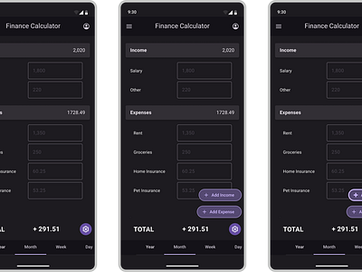 DailyUI 004: Calculation calculator dailyui dailyui004 finance googleui ui