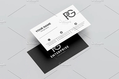 PG, logo, business card & letterhead vector logo for pg