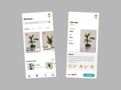 Flower App UI/UX Design figma flowe app design uxui