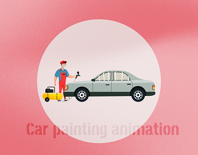 Car Painting Animation 2danimation motion
