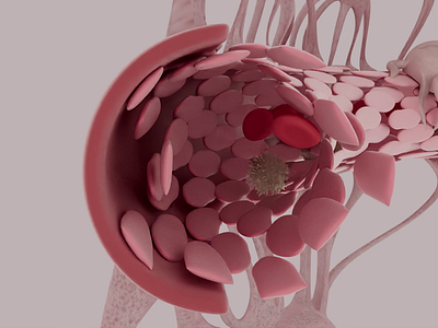 Trypanosoma Brucei breaking through the Endothelial Cell Layer 3d animation cinema4d medical medical animation medical education motion graphics parasites parasitology trypanosoma brucei