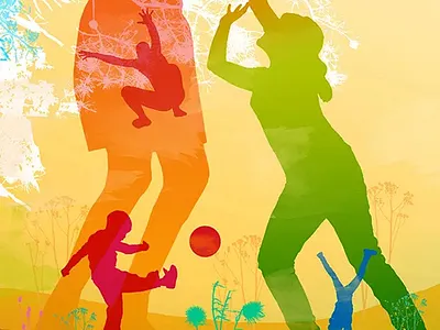 Wall Graphic illustration play wall graphic